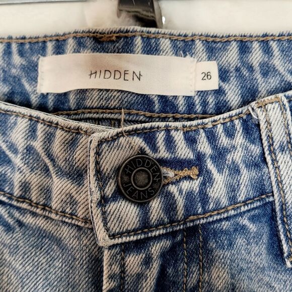 Hidden Denim with Multicolor Distressed Threads Size 26 - Picture 8 of 14